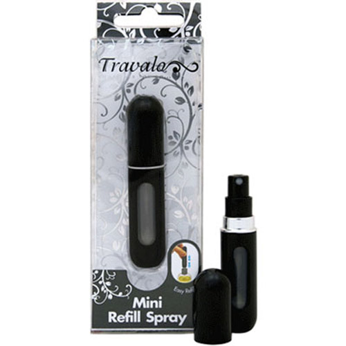 Travalo - The 8cm Refillable Fragrance Spray Bottle  - Black