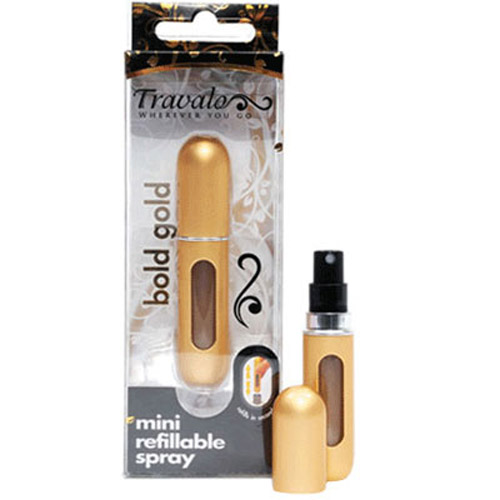 Travalo - The 8cm Refillable Fragrance Spray Bottle  - Gold