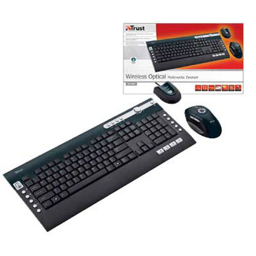 Trust DS-3250 Wireless Optical Multimedia Deskset Keyboard Mouse