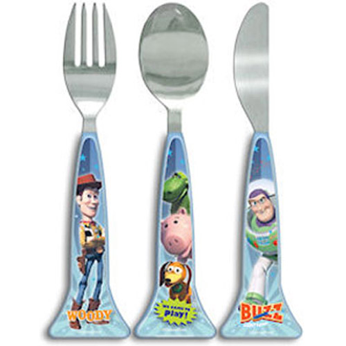Toy Story Rocket Shape 3 Piece Cutlery Set
