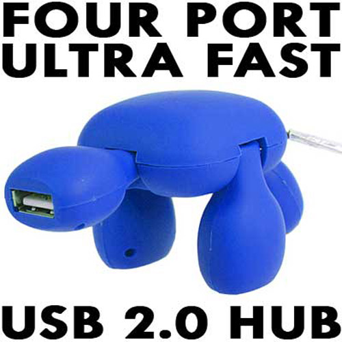 USB 2.0 Turtle Style 4 Port Hub - Ultra Fast