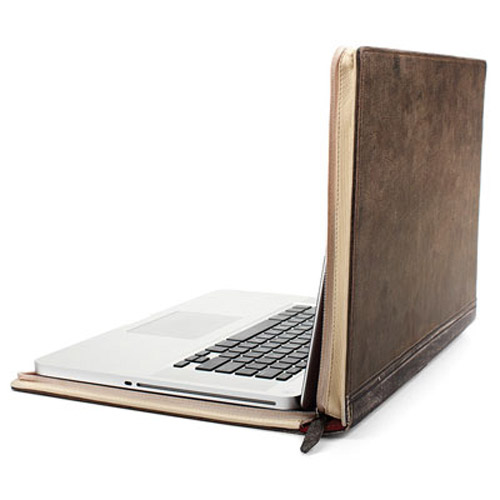 BookBook Hardback Leather Case for Macbook Pro 15" - Black