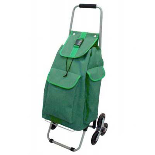 Stair Climbing Tri-Wheel Shopping Trolley (Folds Flat)