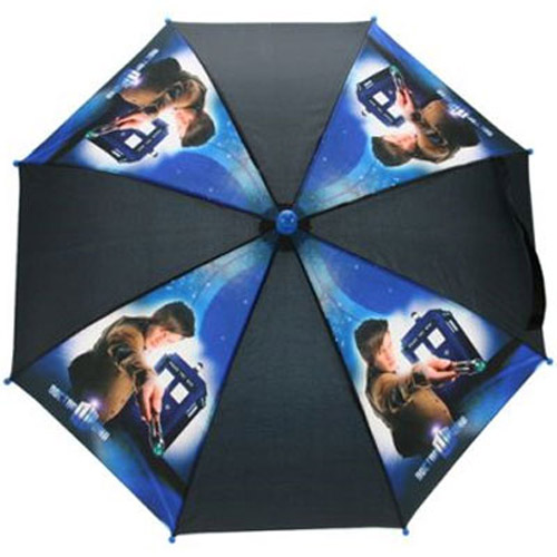 Official Dr Who Childrens Umbrella - Black / Blue