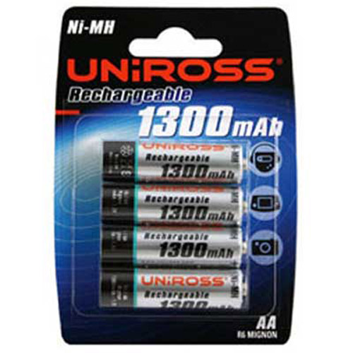 Uniross Rechargeable Battery AA Size 1300mAh - RB100887