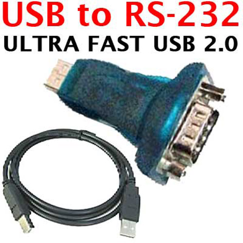 USB to 9 Pin Serial RS-232 Adaptor RS232 & Cable