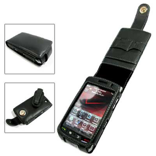 Vertical Leather Case for the BlackBerry 9500 Storm