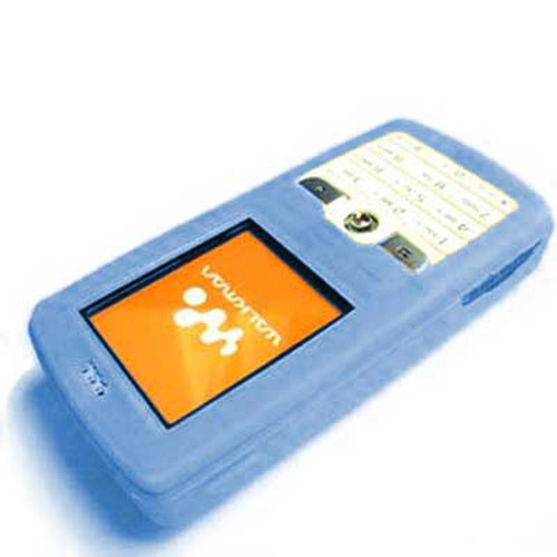 Sony Ericsson W800i W800 D750i D750 Silicone Skin - Blue