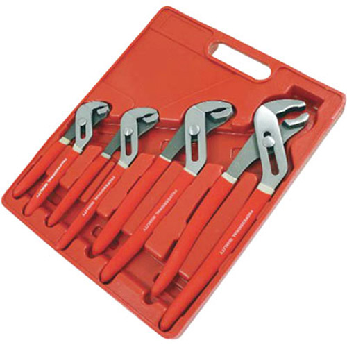 4Pc Water Pump Pliers Set 6,8,10,12 Inch - Comfort Grip Handles