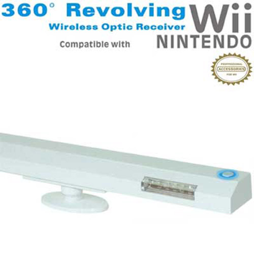 360 Revolving Wireless Optic Receiver Bar with Stand for Nintend