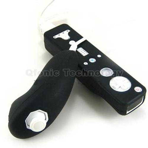 Nintendo Wii Controller & Nunchuk Silicone Protector - Black