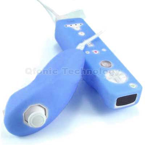 Nintendo Wii Controller & Nunchuk Silicone Protector - Blue