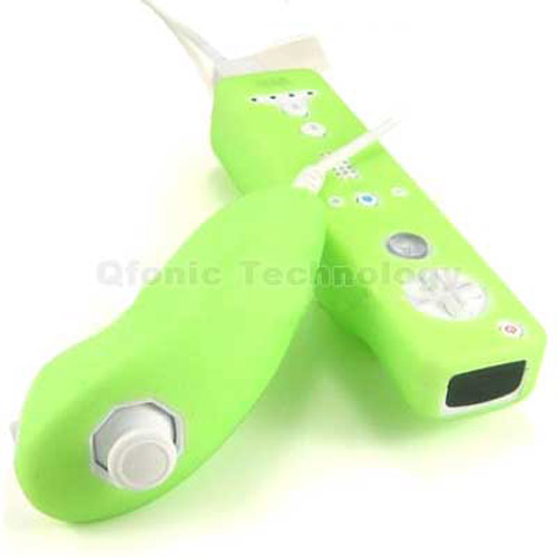 Nintendo Wii Controller & Nunchuk Silicone Protector - Green