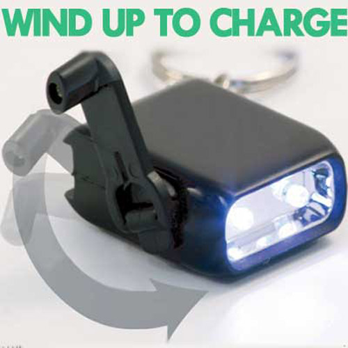 Wind-Up Torch Keyring - Perfect Emergency Torch