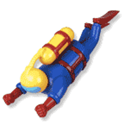 Wind Up Diver Bath Toy