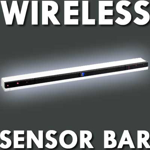 Wireless Sensor Bar 4m range for Nintendo Wii (White)
