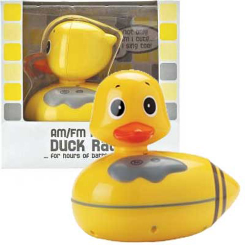 Floating AM FM Yellow Duck Bath/Shower Radio