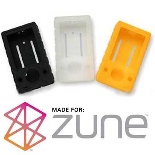 Silicone Skin Case for Microsoft Zune - White