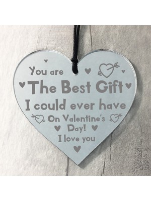 Valentines Gifts For Him Her Engraved Heart BEST GIFT Boyfriend