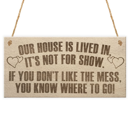 I Wish You Lived Nearer Wooden Plaque Gift LPA3-RC-5