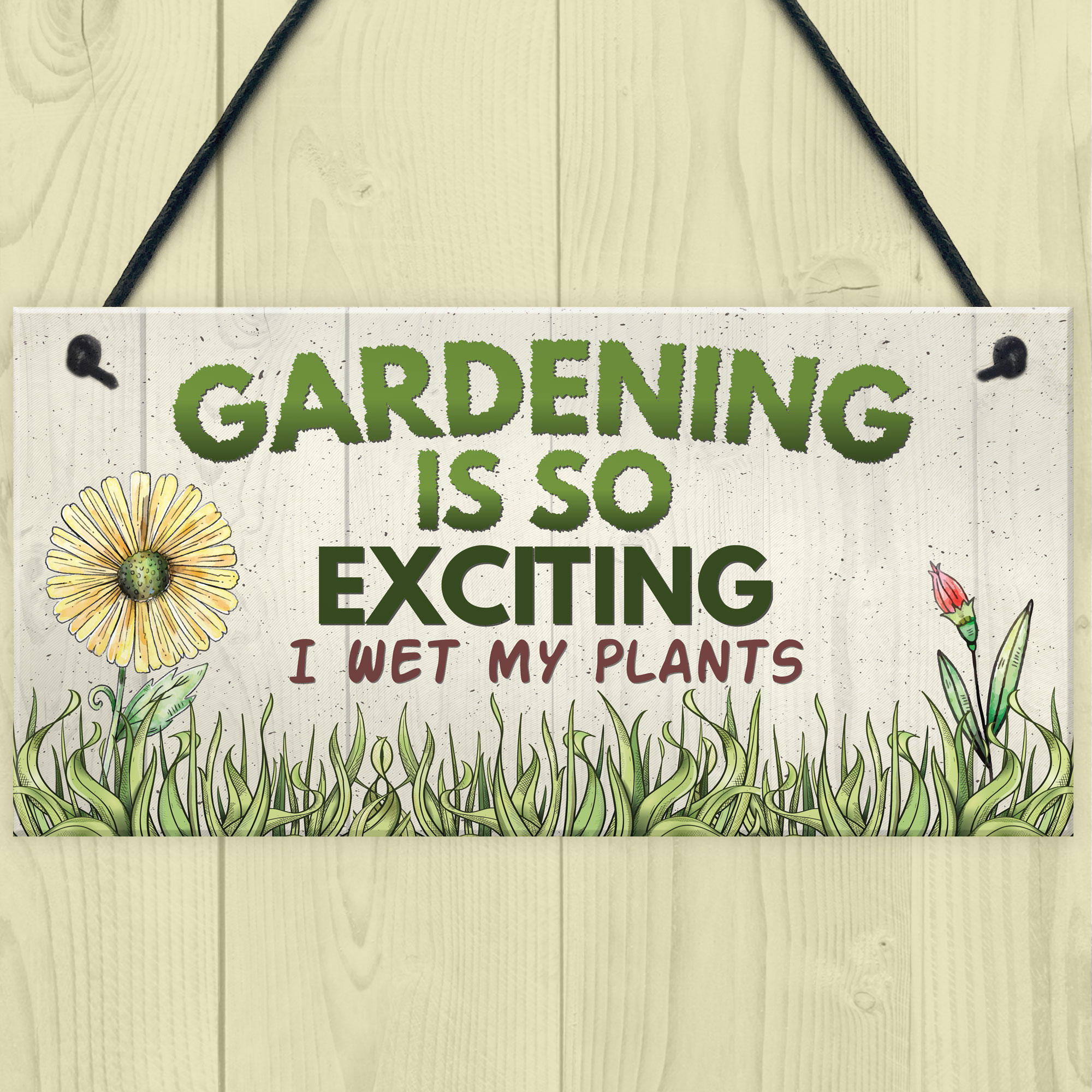 Gardening So Exciting Funny Novelty Garden Shed Sign Plaque Friendship