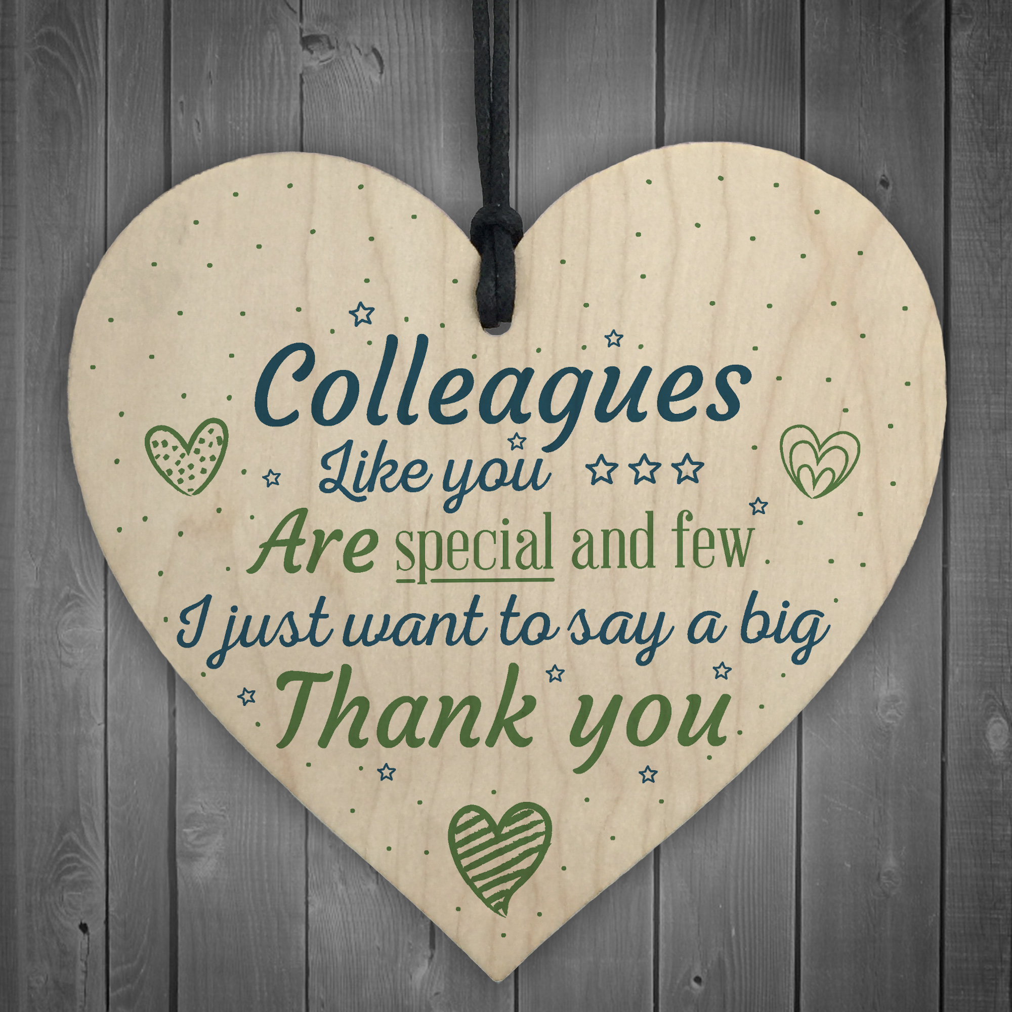 Special And Few Colleagues Heart Plaque Sign Friendship Thank You
