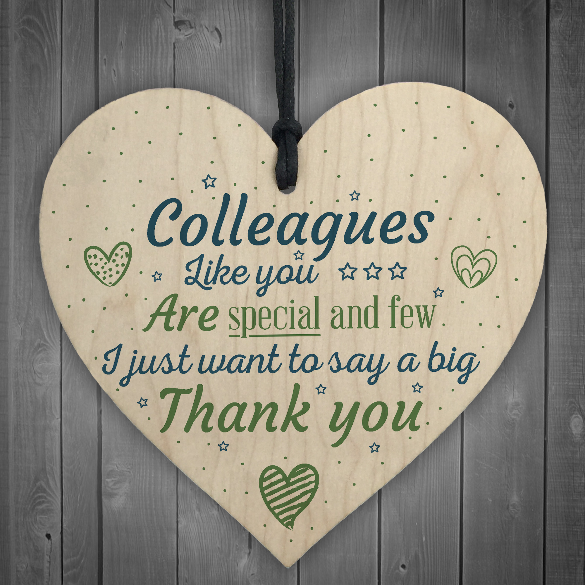 Special And Few Colleagues Heart Plaque Sign Friendship Thank You 