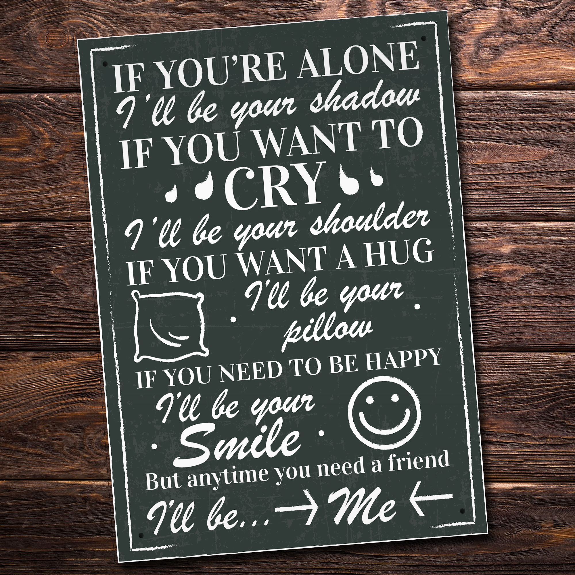 Friendship Signs Best Friend Plaques Gifts for Women Birthday Thank You