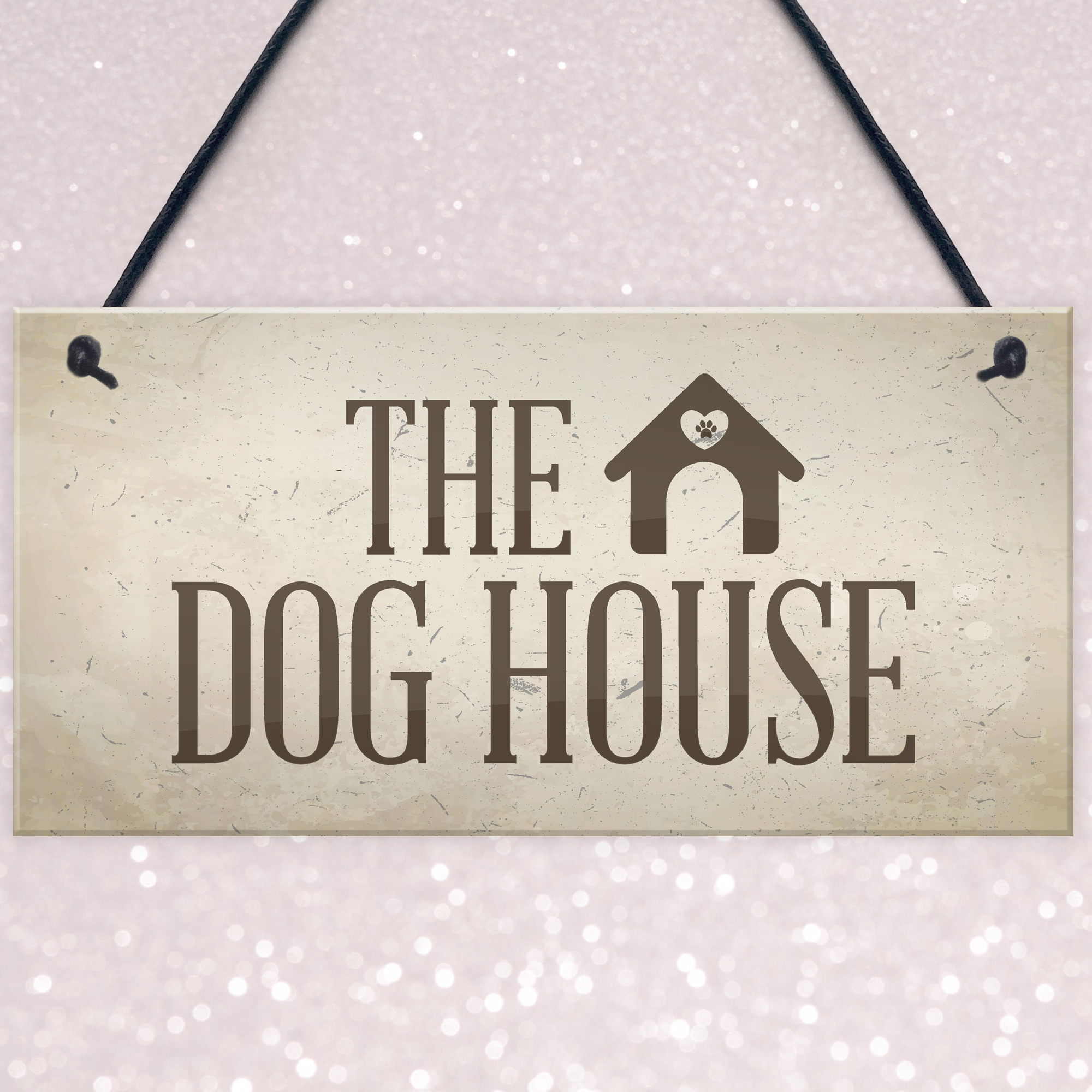 The Dog House Door Plaque Dog Man Cave Novelty Sign Husband Men Gift