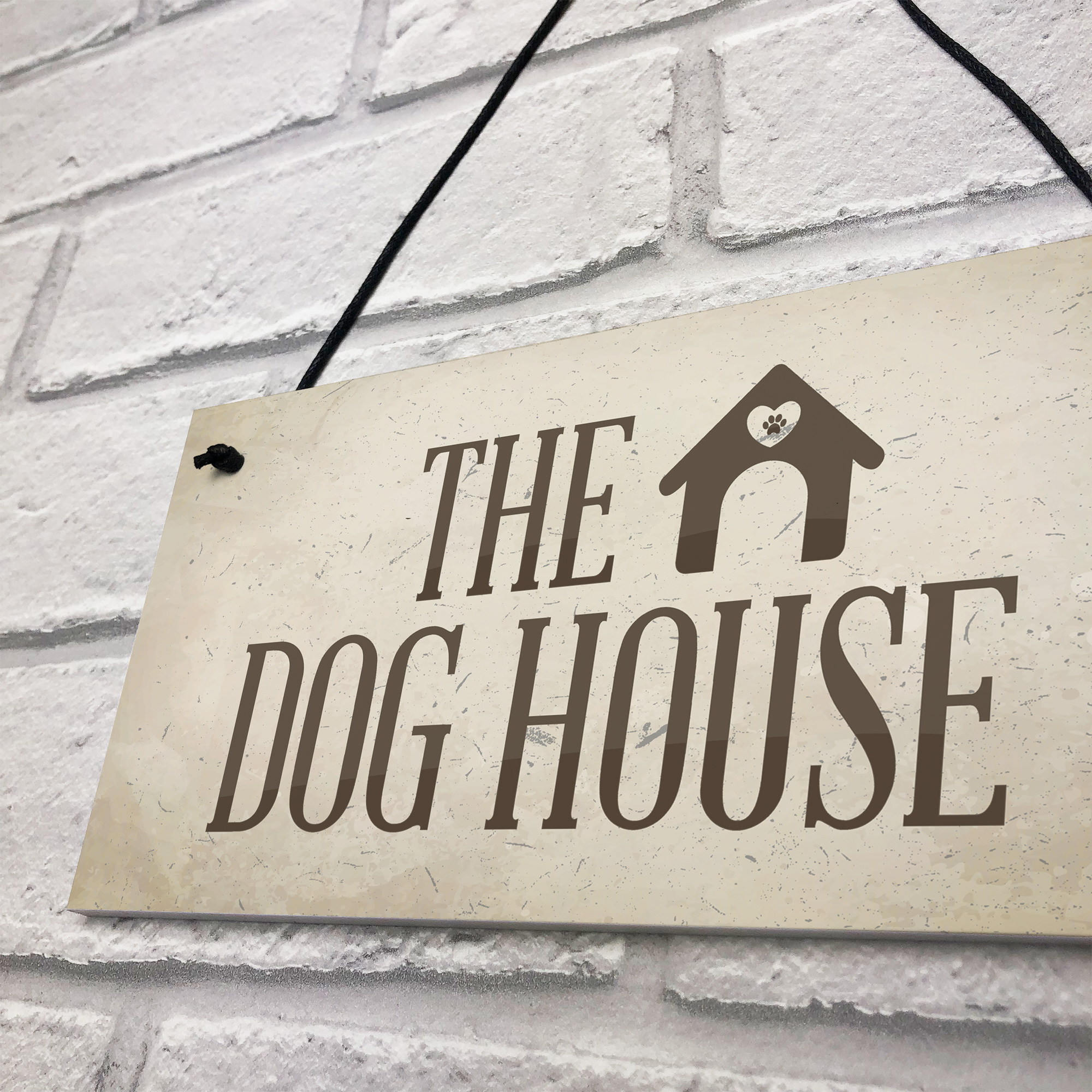 The Dog House Door Plaque Dog Man Cave Novelty Sign Husband Men Gift