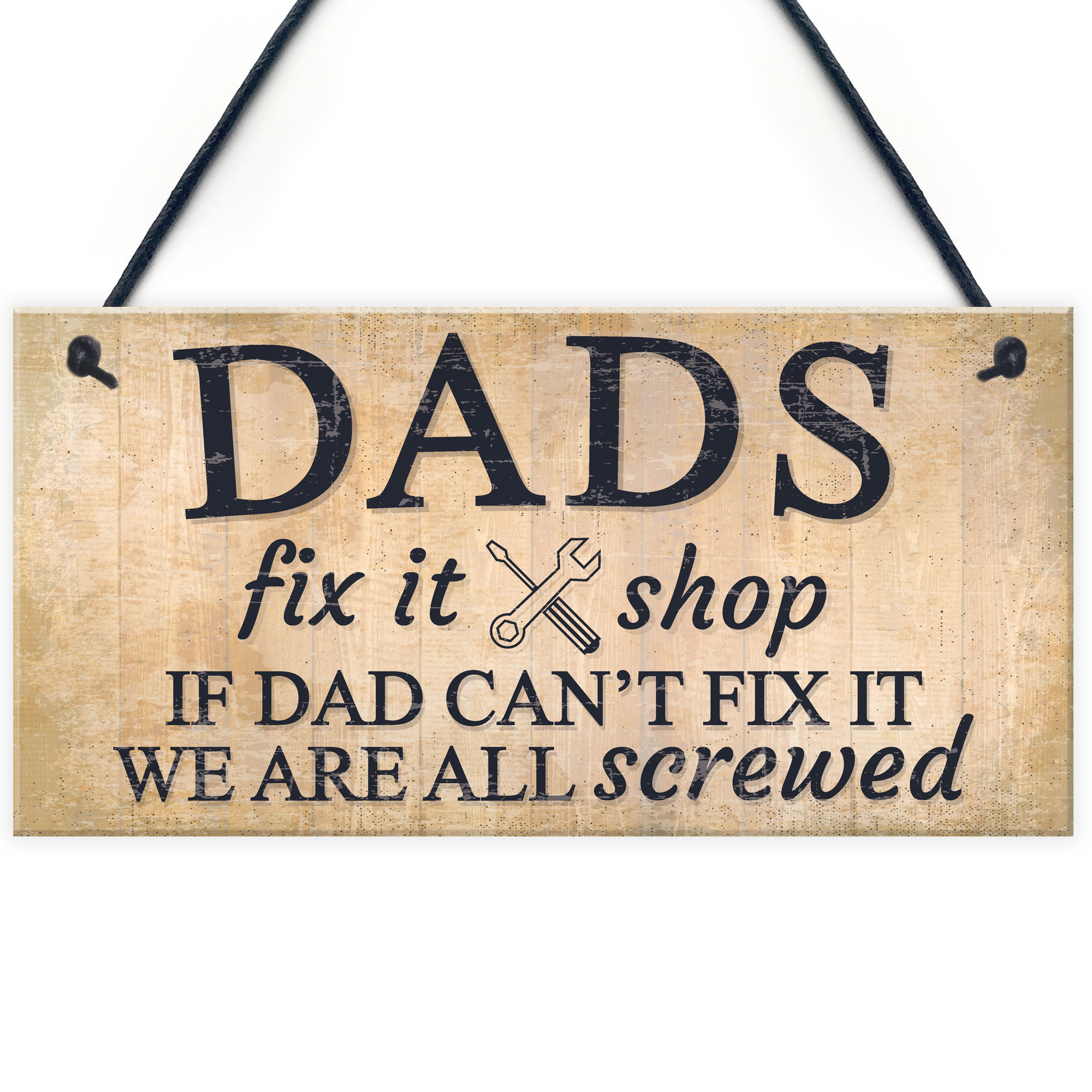 "DADS SHED" BRAND NEW ITEMS GARDEN SHED/GARAGE WALL PLAQUE WALL SIGN 