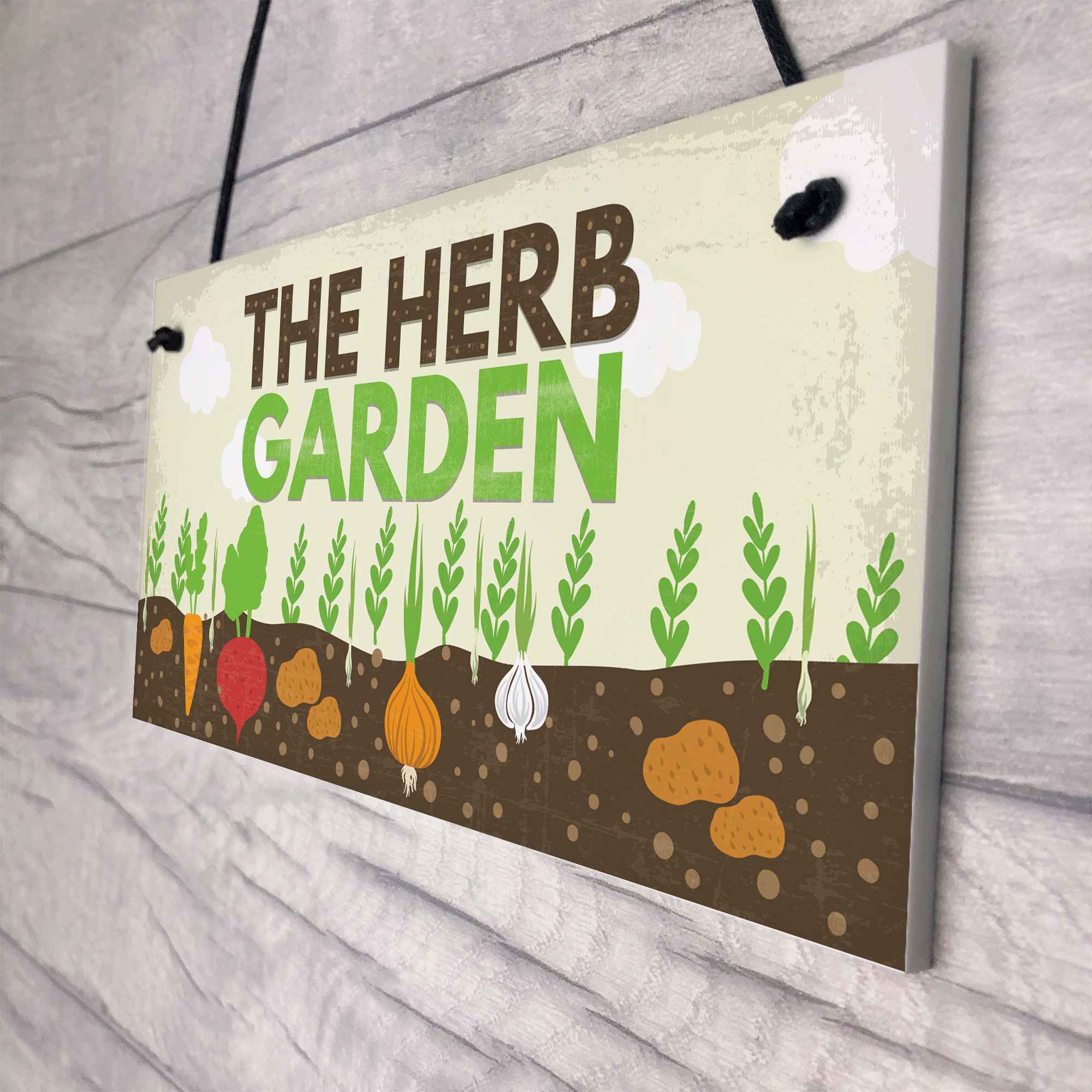 Herb Garden Hanging Sign SummerHouse Garden Shed Plaque Friendship Gift