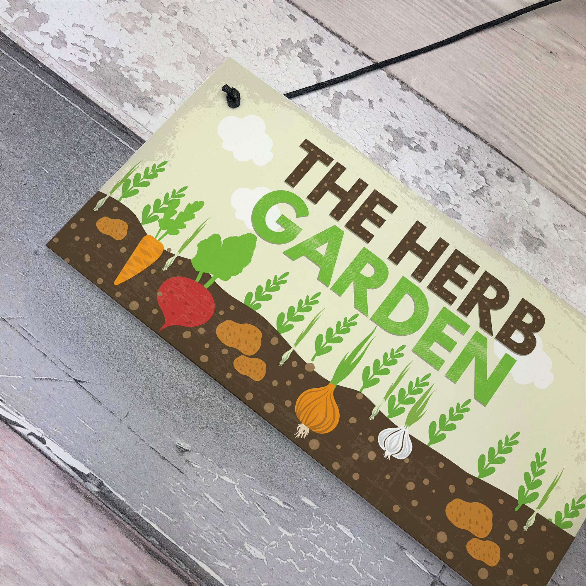 Herb Garden Hanging Sign SummerHouse Garden Shed Plaque Friendship Gift