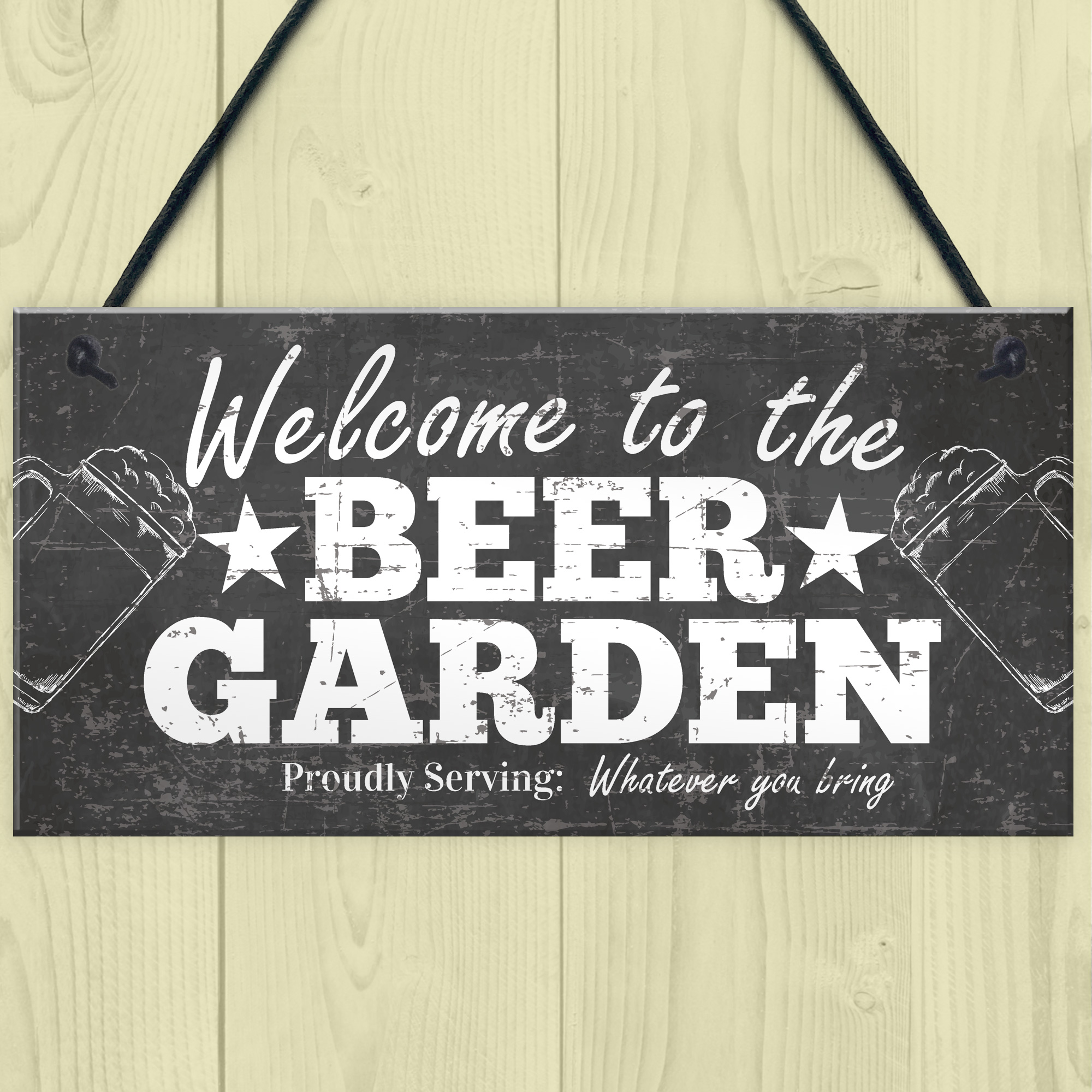 Sign Beer Garden Signs Wall Pub Garden Plaques Alcohol