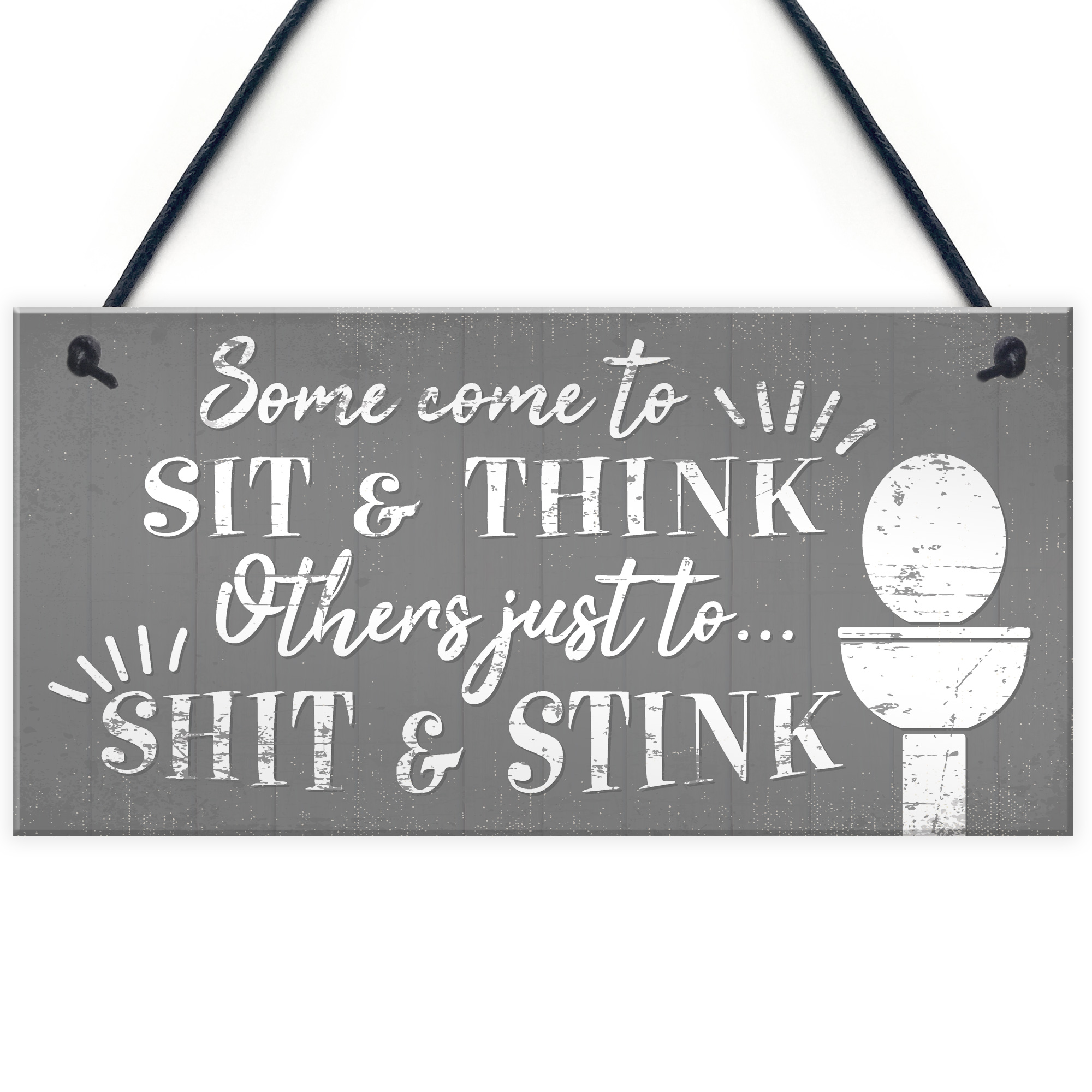Come To Sit Funny BATHROOM Signs Chic Door Plaque for ...