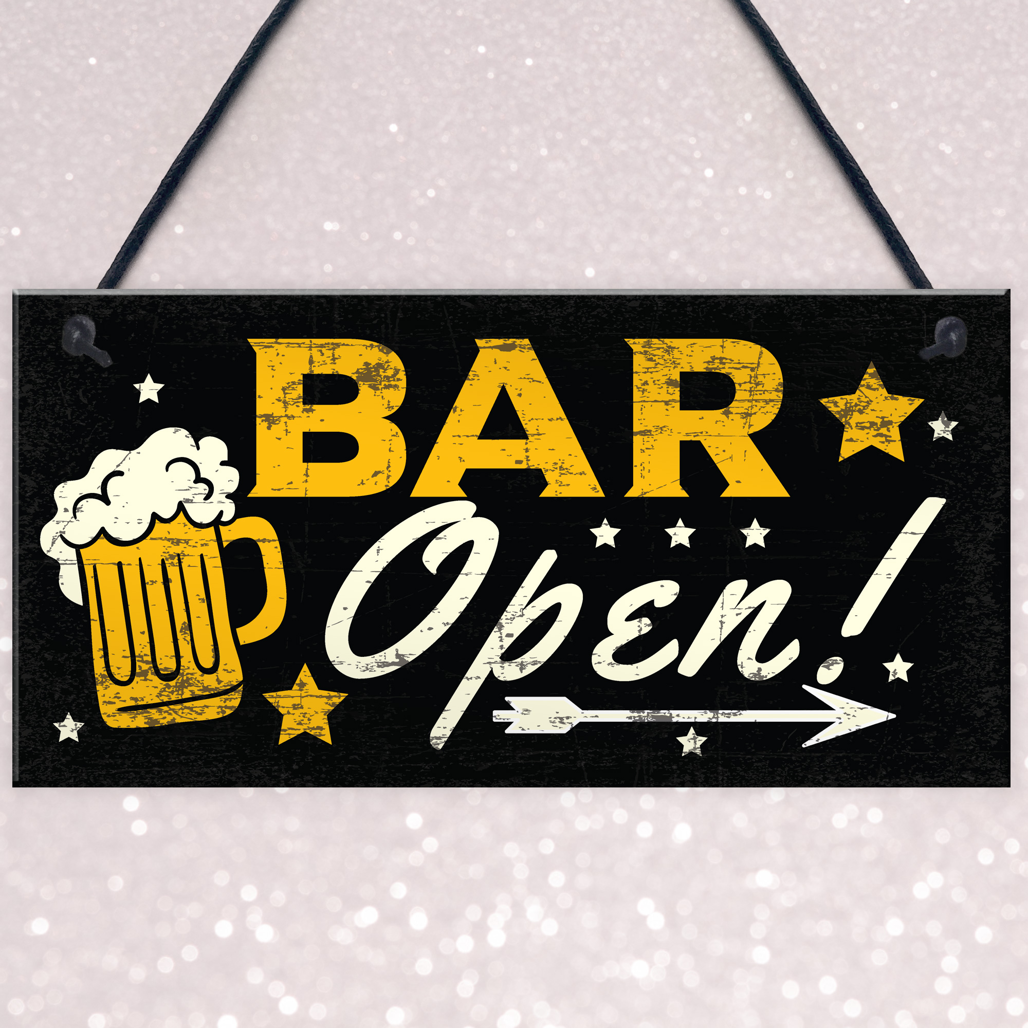 BAR OPEN Sign Beer Vodka Plaque Garden Shed Pub Man Cave Sign Friendship GifT 5060625623034 | eBay