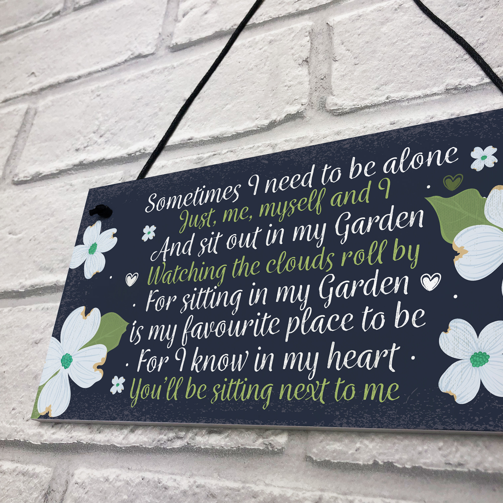 Garden Memorial Hanging Plaque SummerHouse Garden Shed Sign Gifts For Mum Nan | eBay