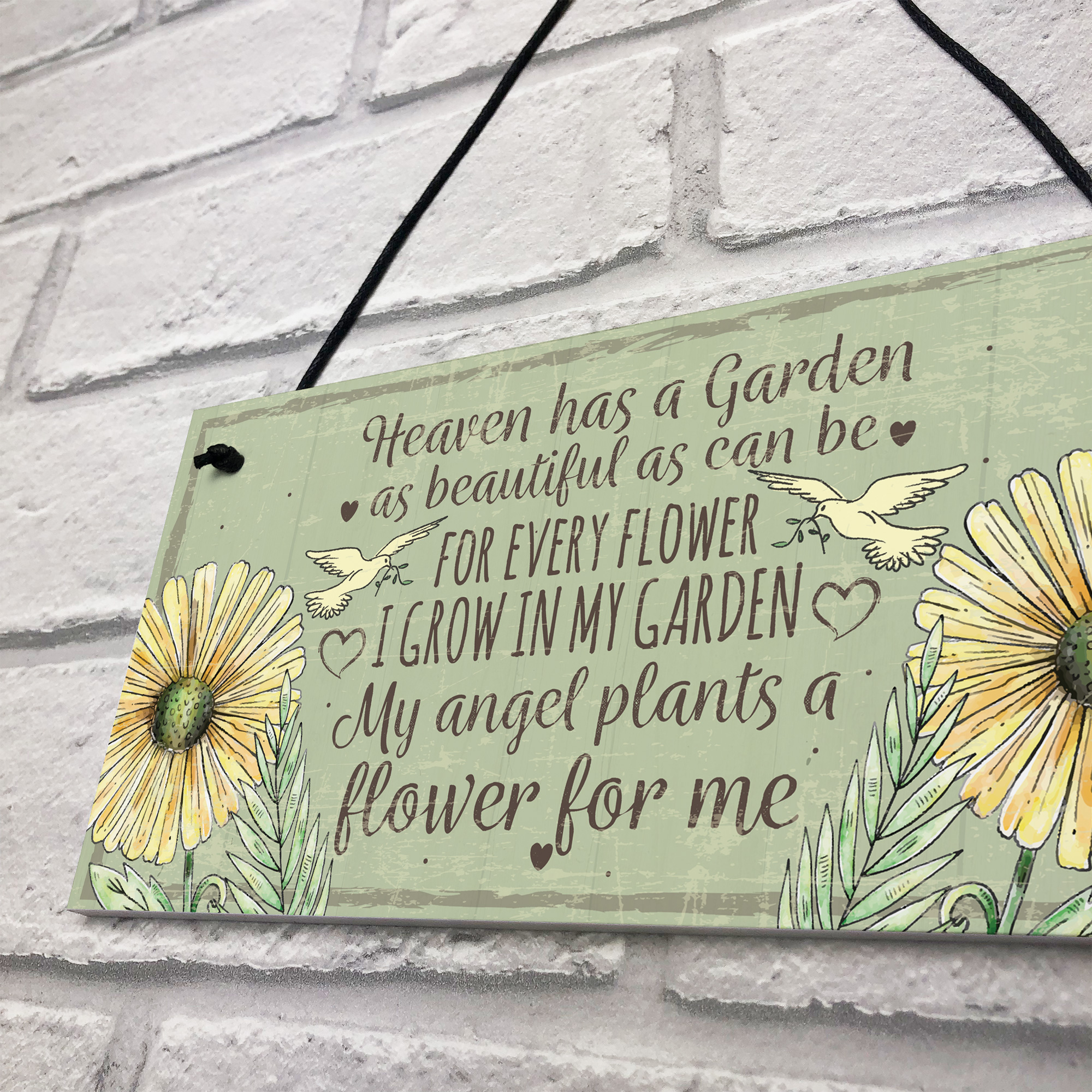 Memorial Garden Plaque SummerHouse Sign Garden Shed Friendship Mum Nan