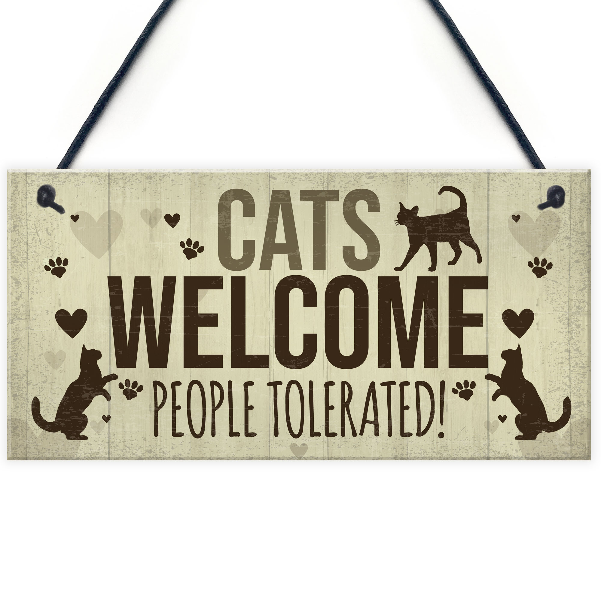 Cat Signs For Home Funny Cat House Sign Gate Door Plaque Pet Animal