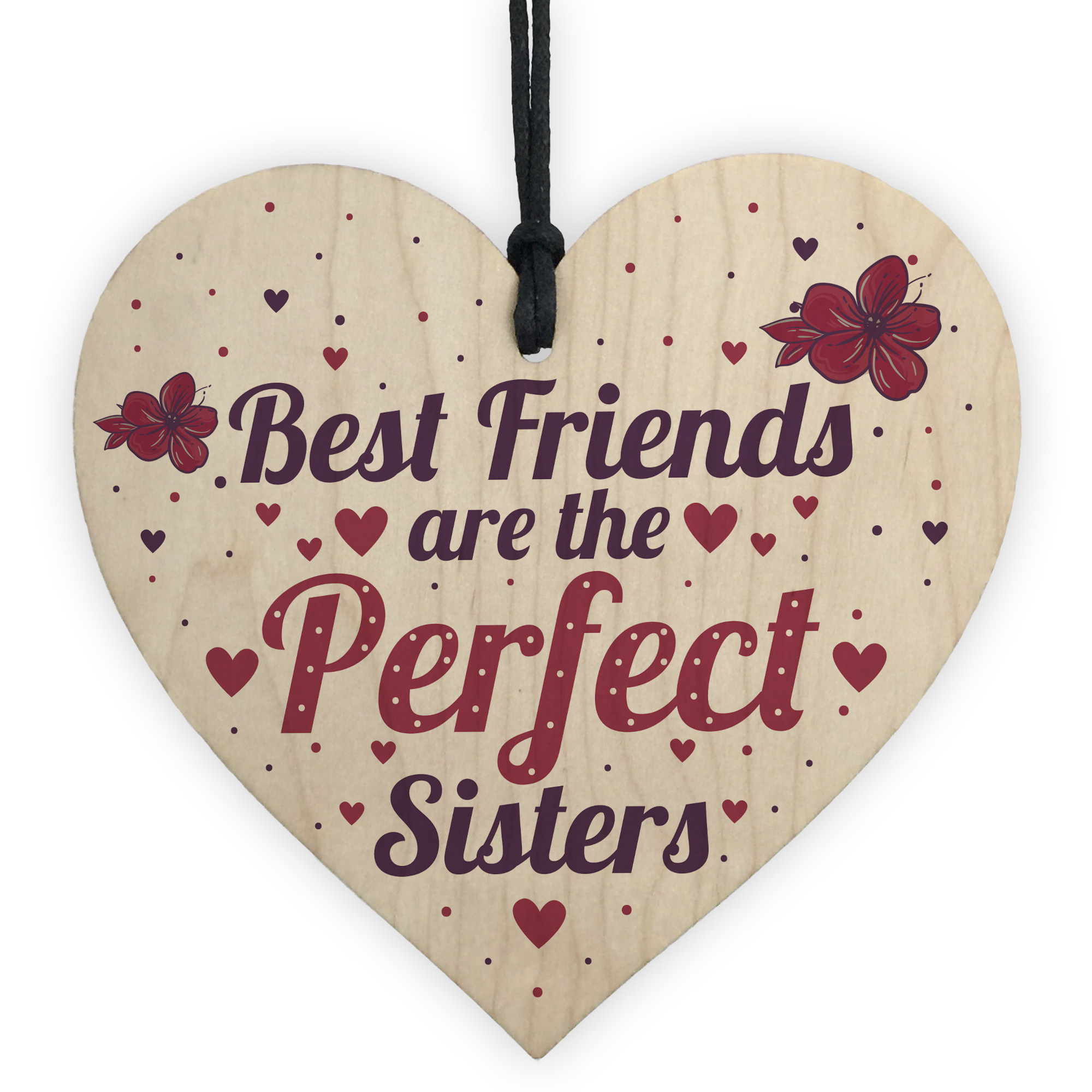 BEST FRIEND SISTER Plaque Thank You Gift Heart Keepsake Gift For Her