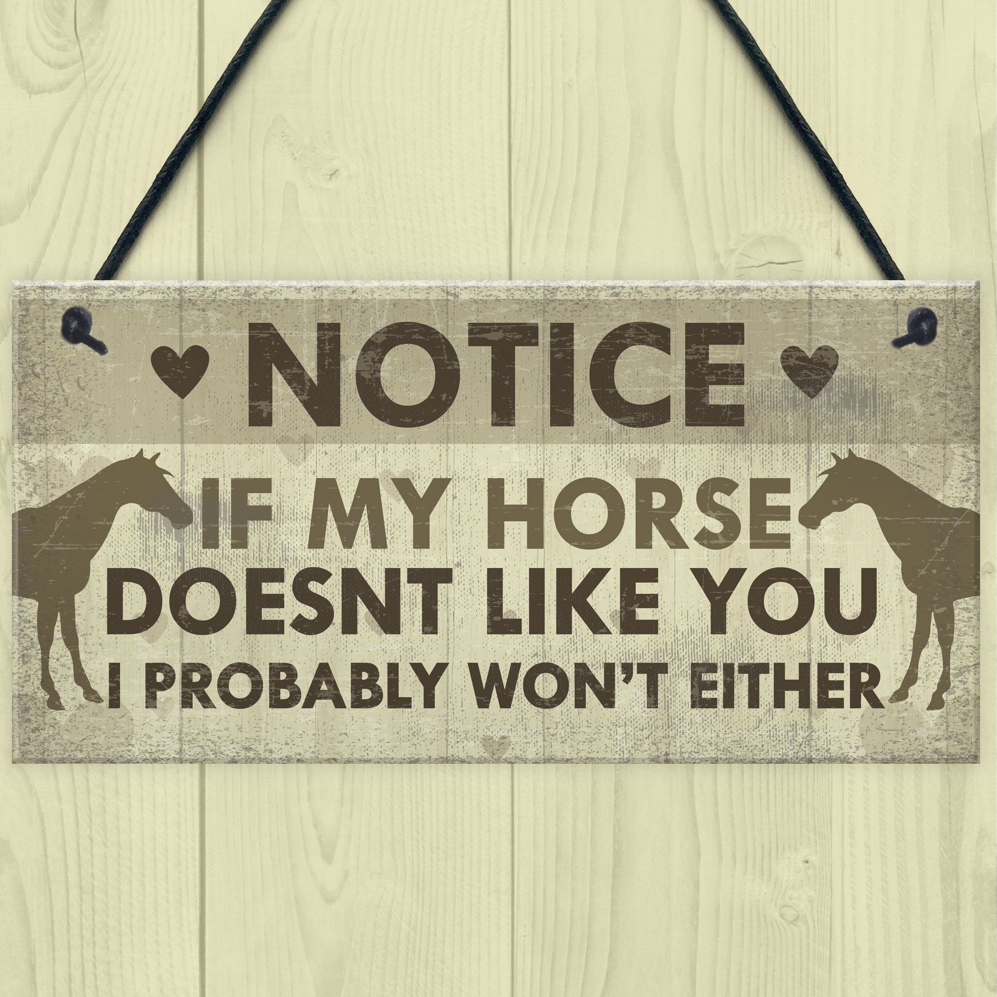 Funny Horse Gifts For Women Hanging Sign Horse Gifts For Girls Horse