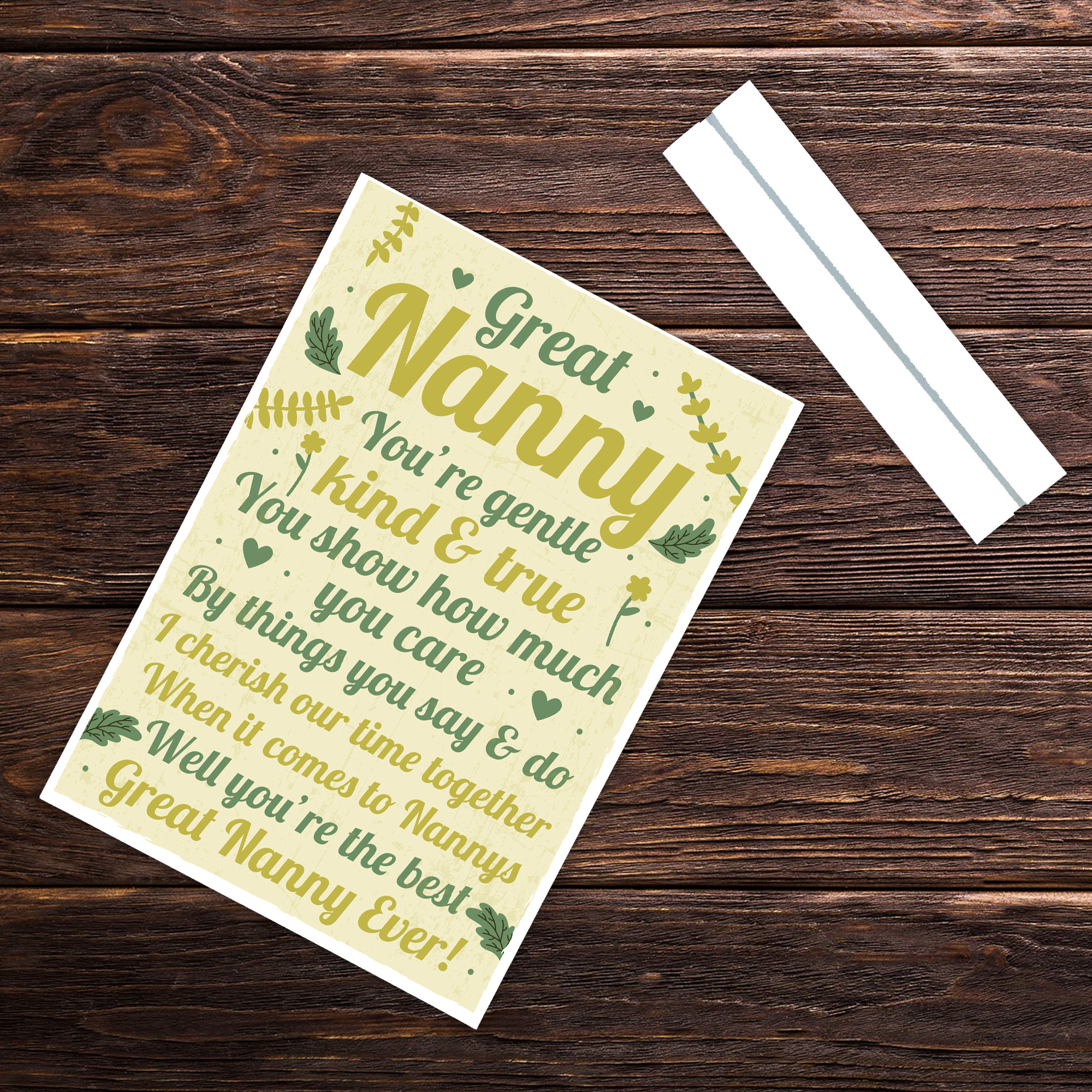 Great Nanny Gifts From Grandson Granddaughter Standing Plaque Grandparent Gifts 5056293503402 | eBay
