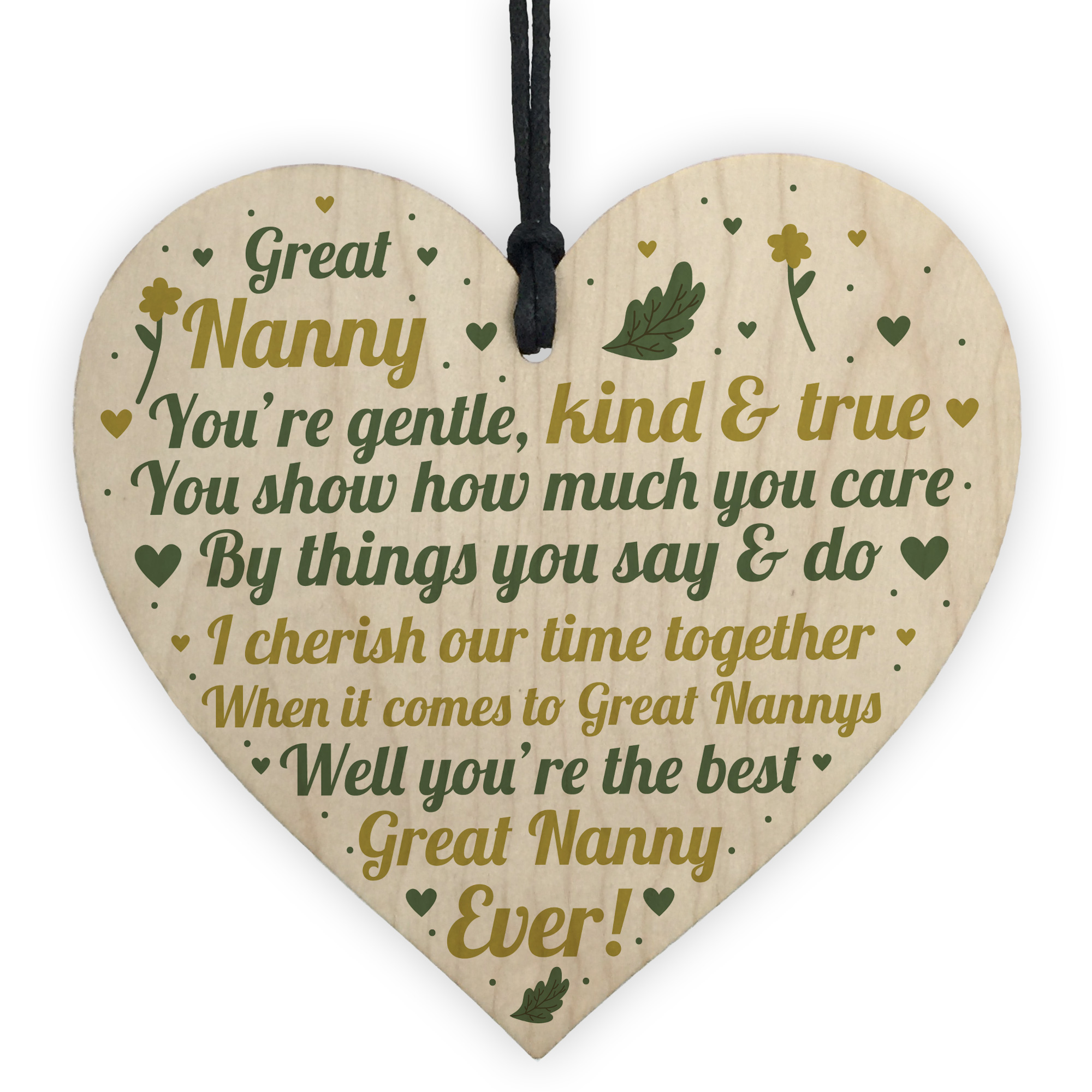 Gifts For Nanny Heart Great Nanny Birthday Christmas Card Gift From Granchildren 5056293506021