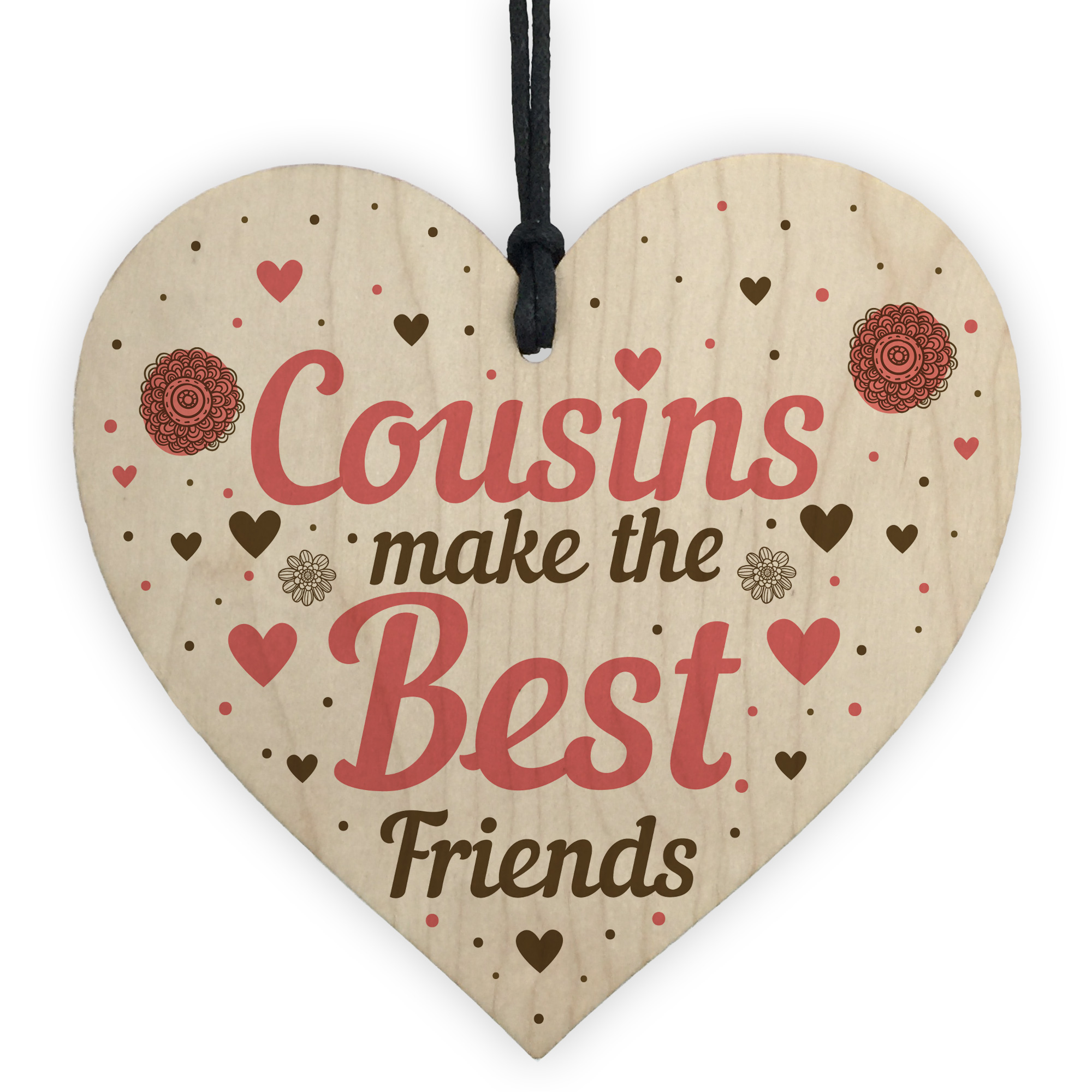 Personalised best cousin brothers wooden plaque sign birthday christmas gift