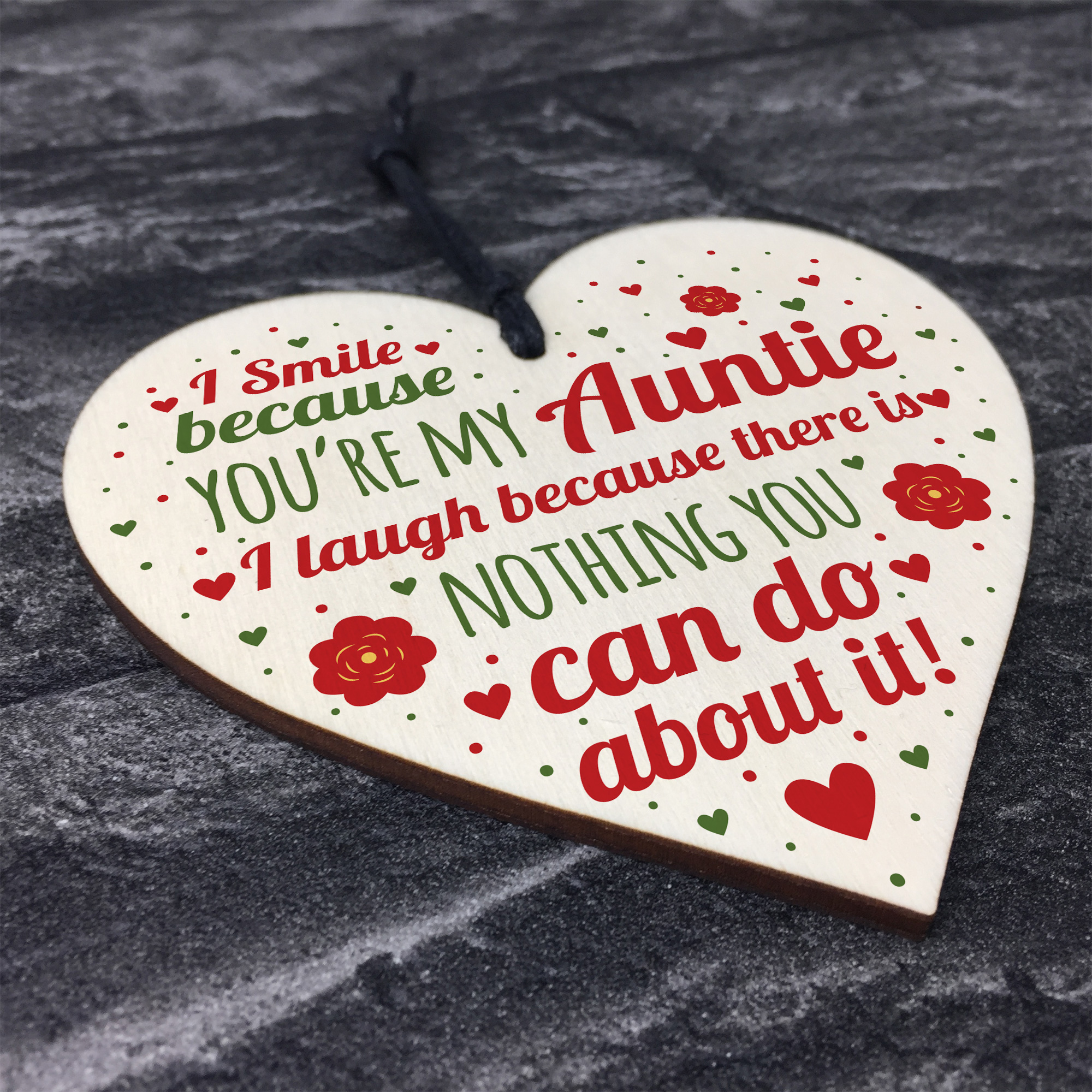 Auntie Gifts For Christmas Aunt Aunty Gifts For Birthday Wooden Heart