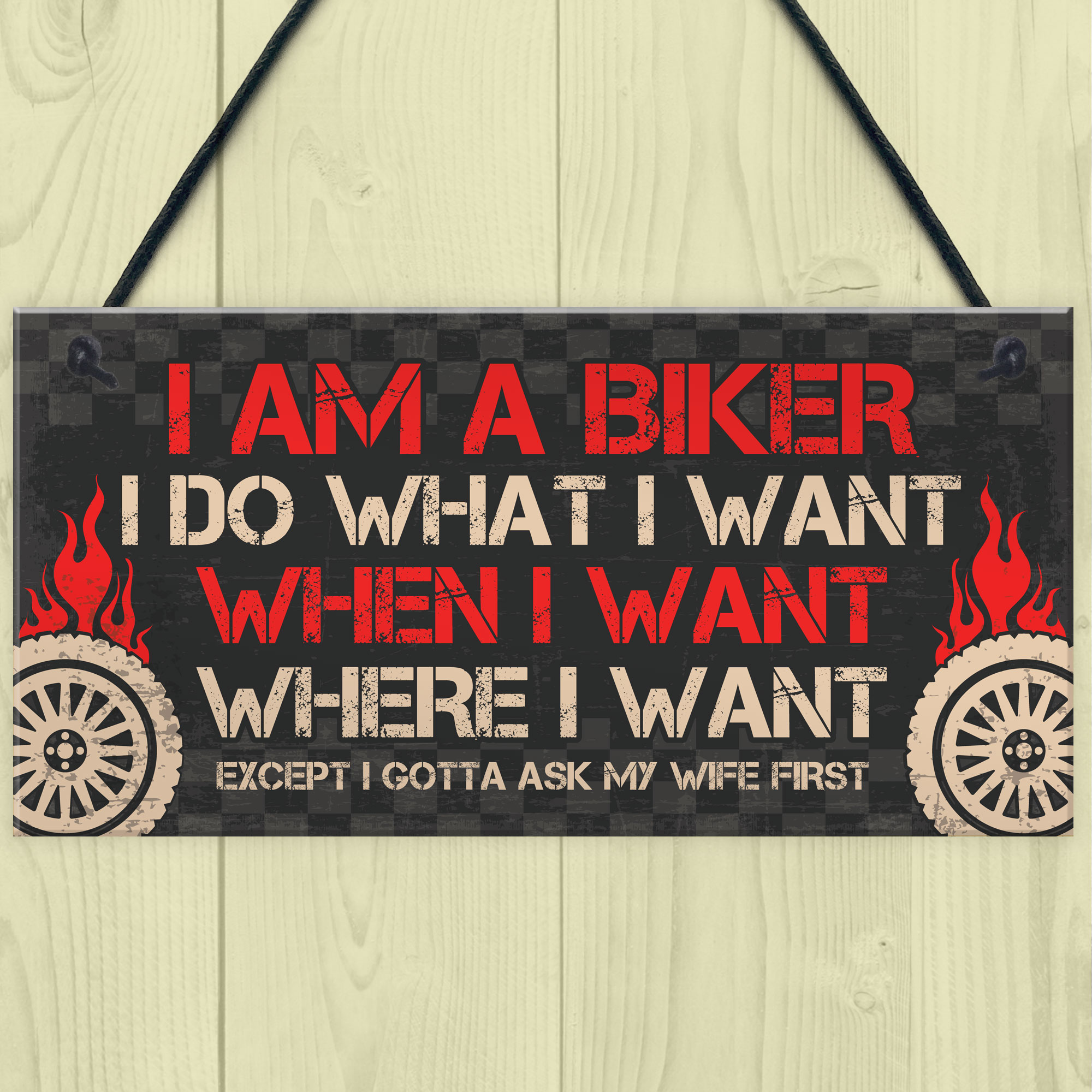 BIKER Gifts For Men Gift For Motorbike Motorcycle Lovers Garage Man