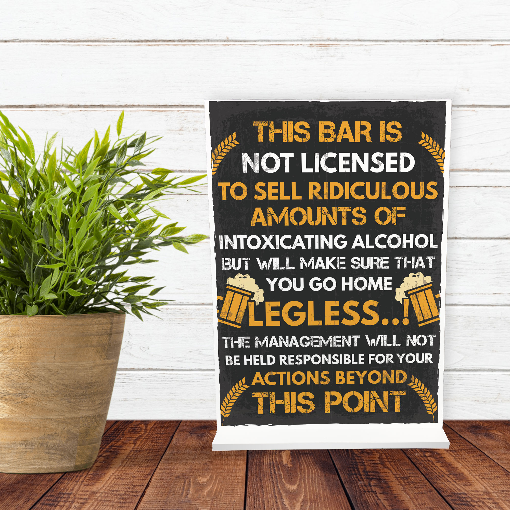 custom home bar signs