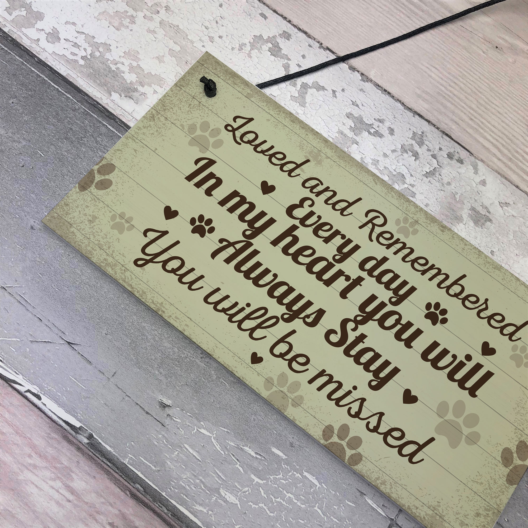 Hanging Pet Memorials Cat Plaque Pet Memorials Dog Remembrance Grave