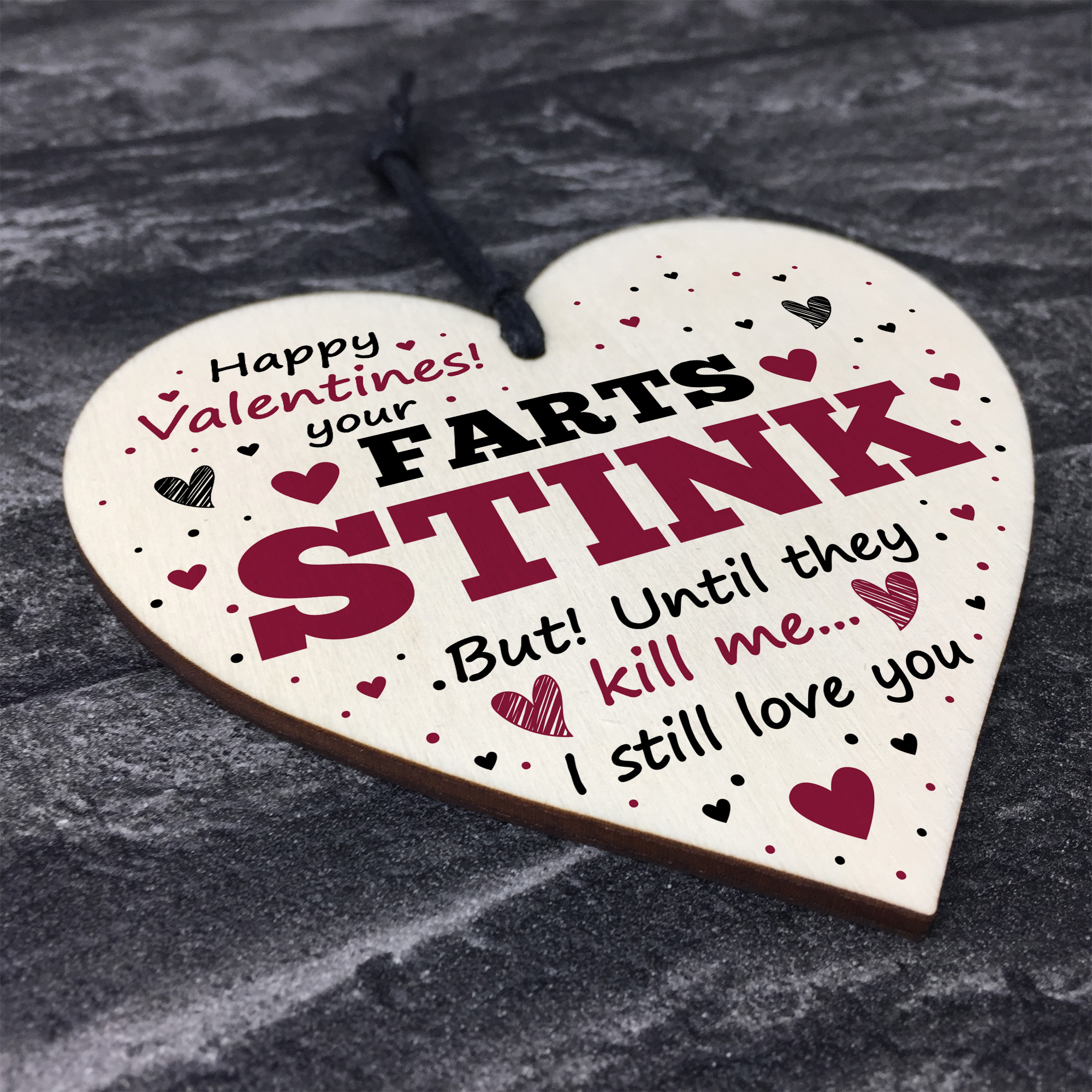 FUNNY Valentines Day Gift For Boyfriend Girlfriend Husband Wife Wood