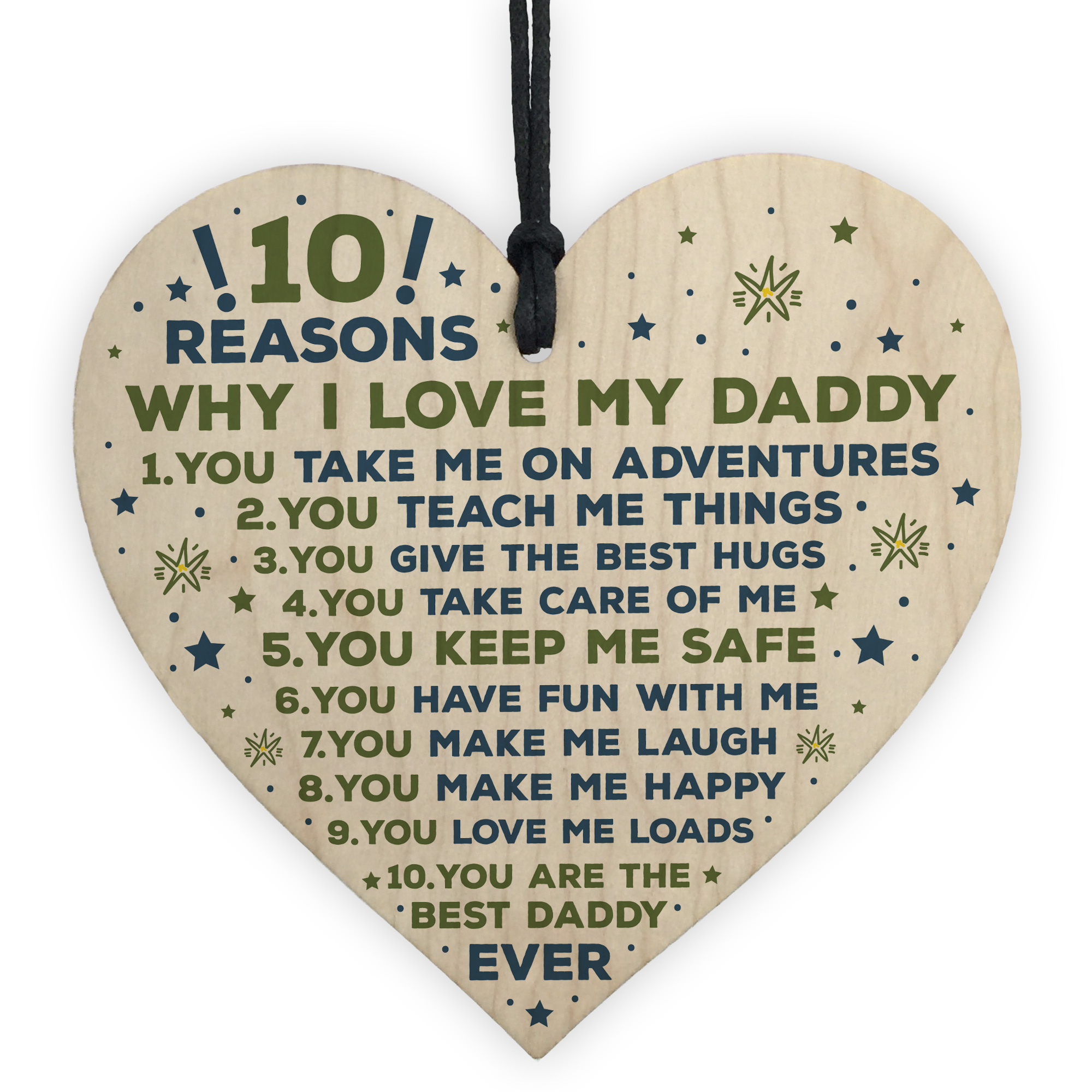 Daddy Gifts From Son Daddy Daughter Gifts Wooden Heart 10 Reasons Why I Love You Ebay Daddy Gifts From Son Daddy Daughter Gifts Wooden Heart 10 Reasons Why I Love You Ebay